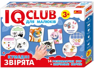 Навчальні пазли. Кумедні звірята. IQ-club для малюків