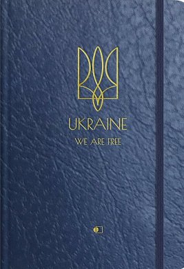 Книга Щоденник річній недатований, бумвініл з тисненням синій