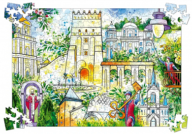 Книга Пазл дерев'яний. Луцьк