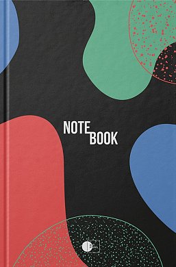 Книга Ділова книга серія "Abstract notebook" чорний-червоний