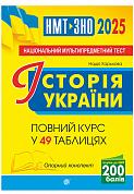 Книга Історія України. НМТ. Опорний конспект. Повний курс у 49 табл. для підготовки до ЗНО і НМТ. 2025