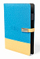 Щоденник з флешкою 16Гб та Powerbank Синьо-Жовтий